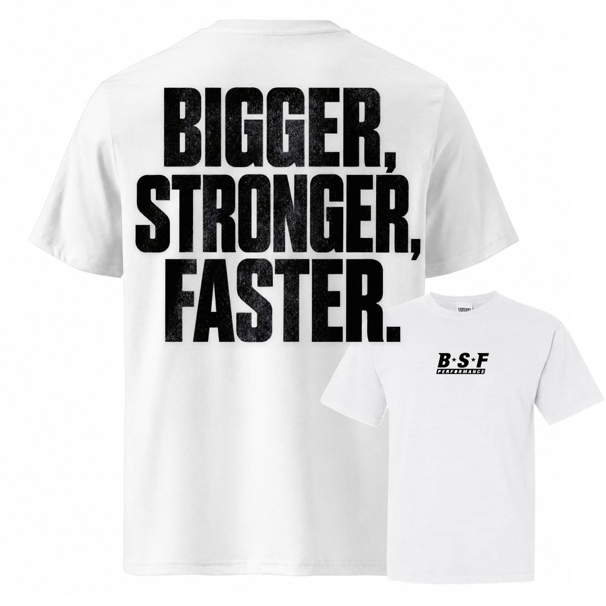 ADULT COMFORT COLORS BSF BIGGER STRONGER FASTER SHORT SLEEVE