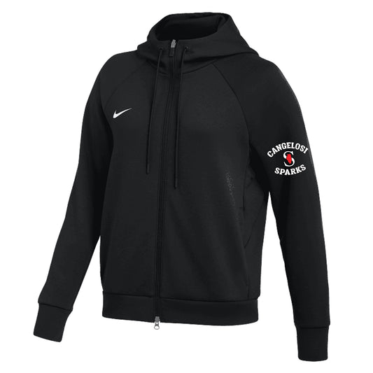 WOMENS NIKE SPARKS DF TEAM PRIMARY FULL ZIP HOODIE