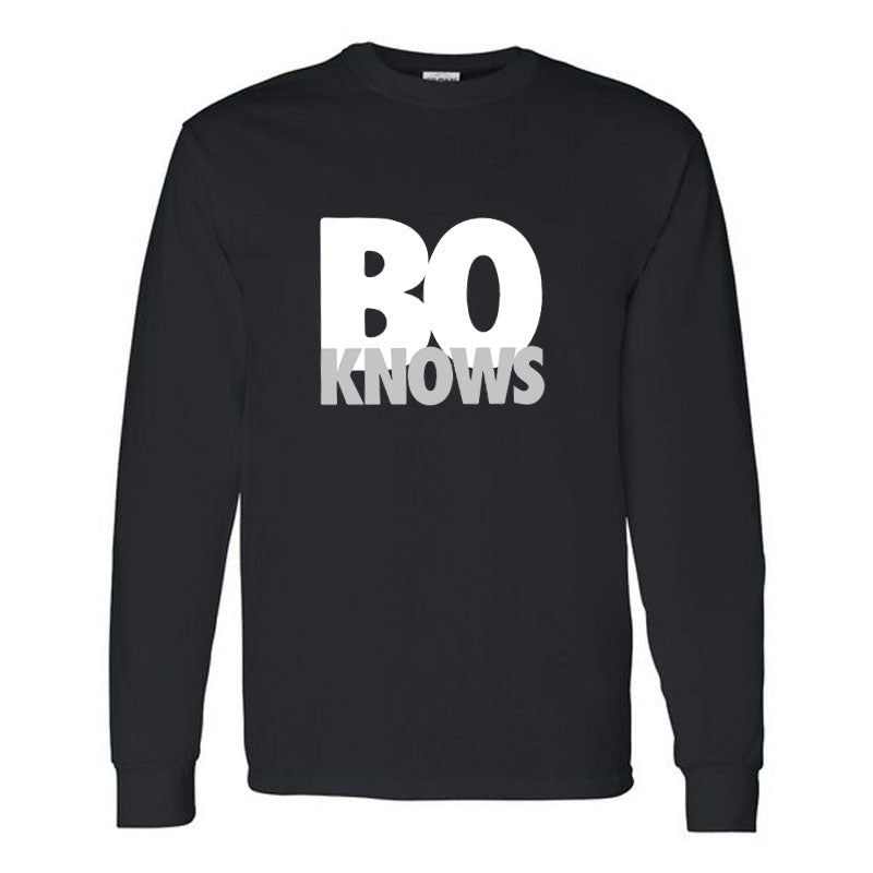 ADULT GILDAN BO KNOWS LONG SLEEVE
