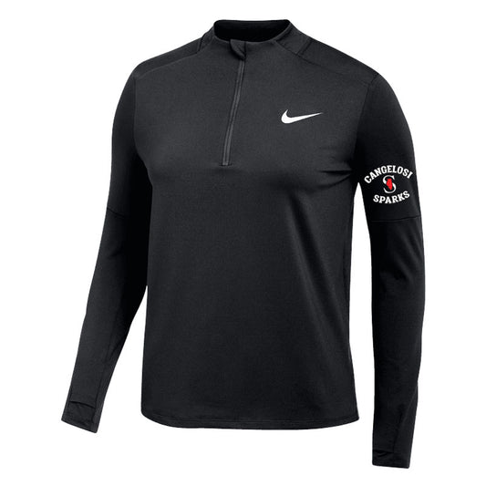 WOMENS NIKE SPARKS DRI FIT ELEMENT HALF ZIP