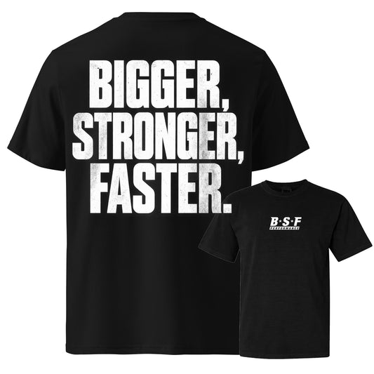 ADULT COMFORT COLORS BSF BIGGER STRONGER FASTER SHORT SLEEVE
