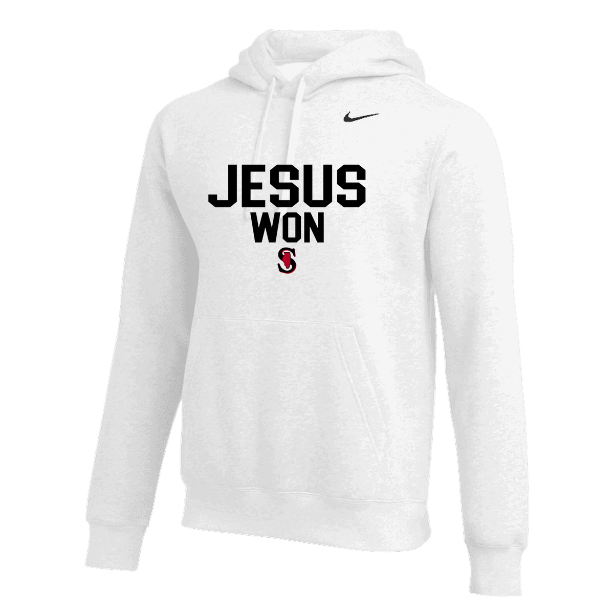 MENS NIKE JESUS WON CLUB FLEECE HOODIE