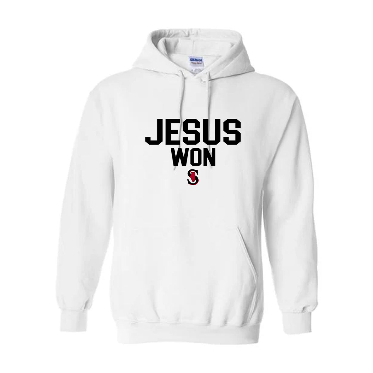 YOUTH GILDAN JESUS WON HOODIE
