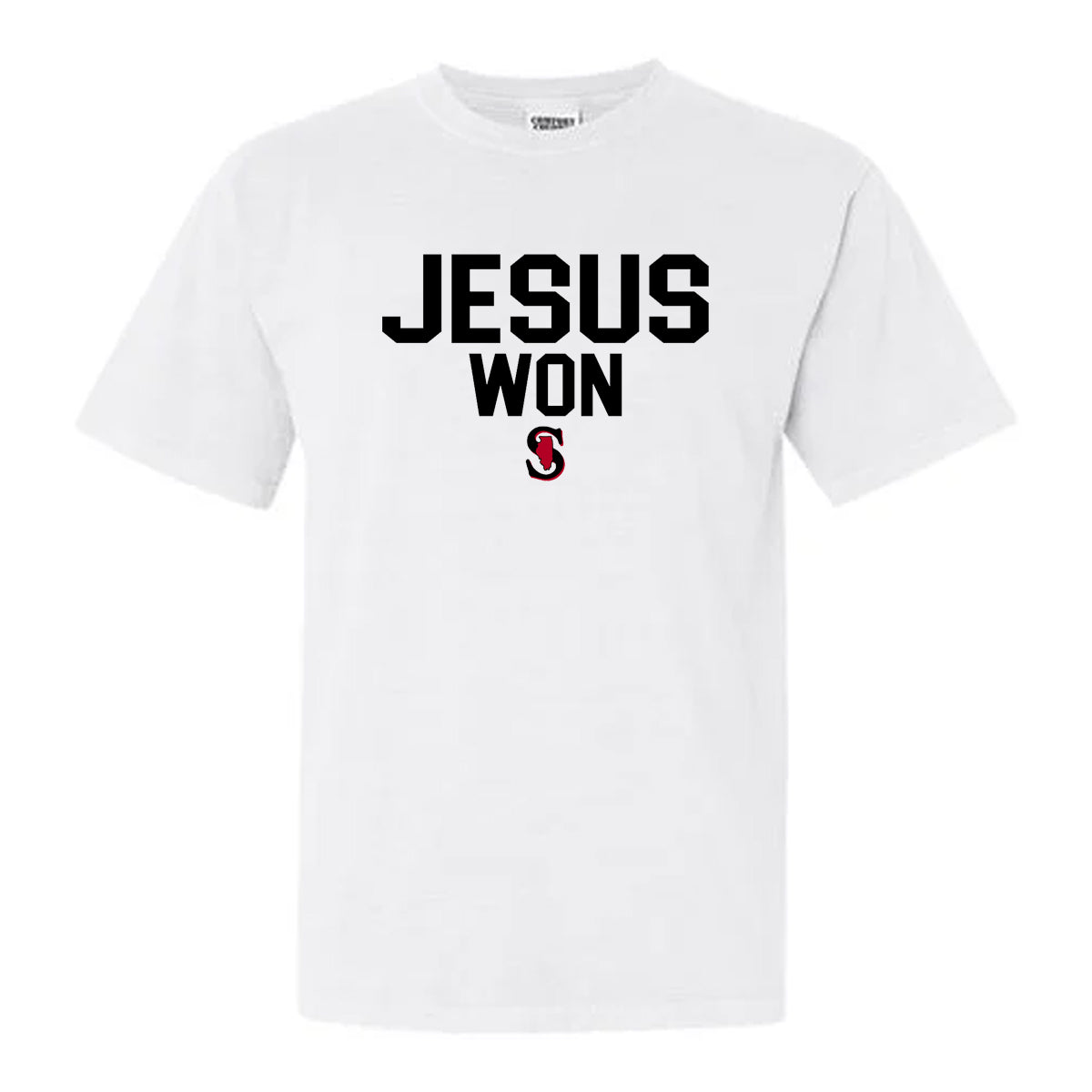 YOUTH  COMFORT COLORS JESUS WON SHORT SLEEVE