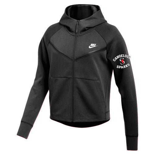 WOMENS NIKE SPARKS TECH FLEECE FULL ZIP HOODIE