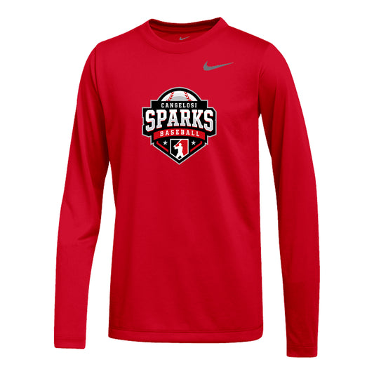 YOUTH NIKE SPARKS MAIN LEGEND LONG SLEEVE